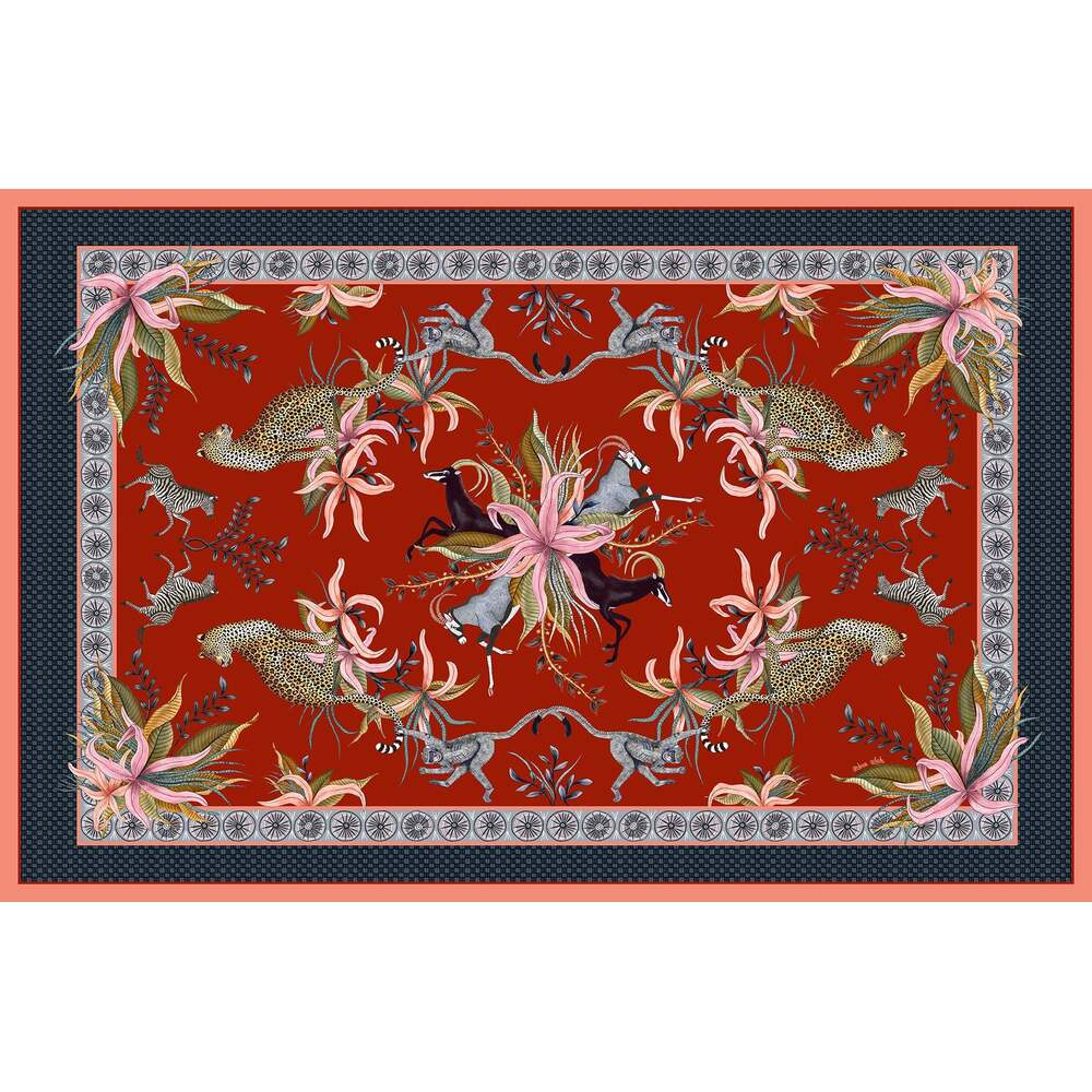 Leopard Lily Tablecloth - Rectangle by Ngala Trading Company