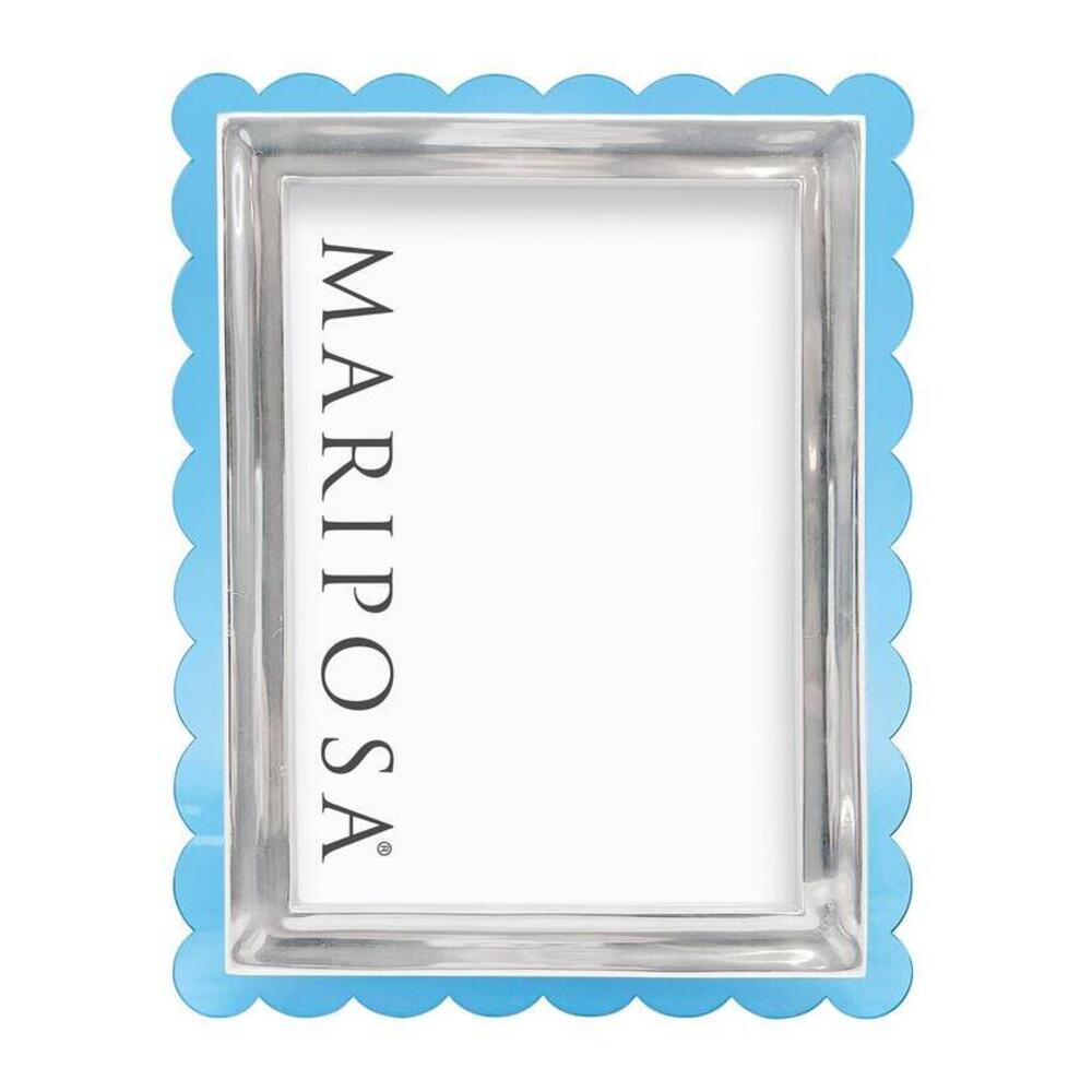Light Blue Acrylic Scallop 5" x 7" Frame by Mariposa