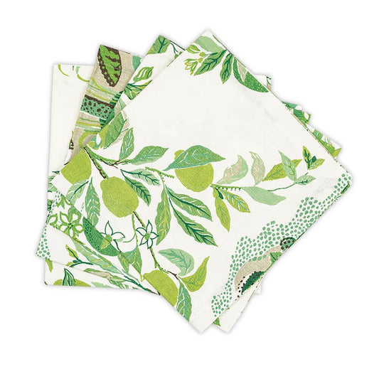 Linen Napkins, Set of 4 - Citrus Garden by Simon Pearce