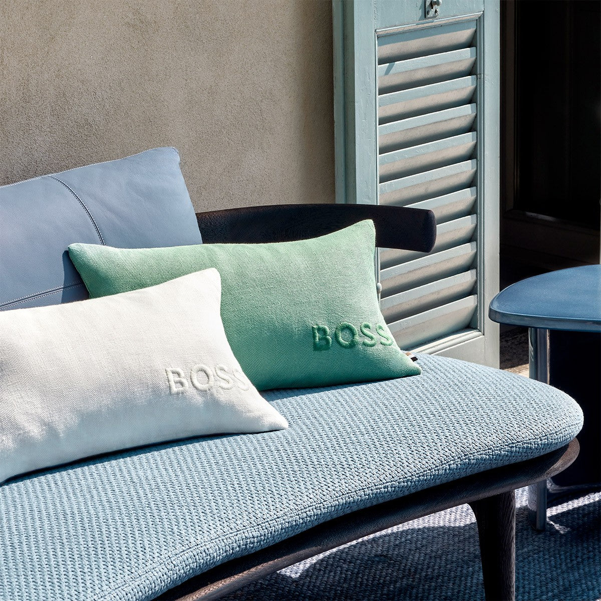 Lino Bold Logo Decorative Pillow by Yves Delorme 4