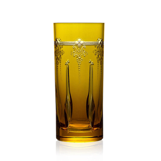 Lisbon Amber Highball by Varga Crystal