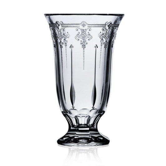 Lisbon Clear Footed Vase 10" by Varga Crystal