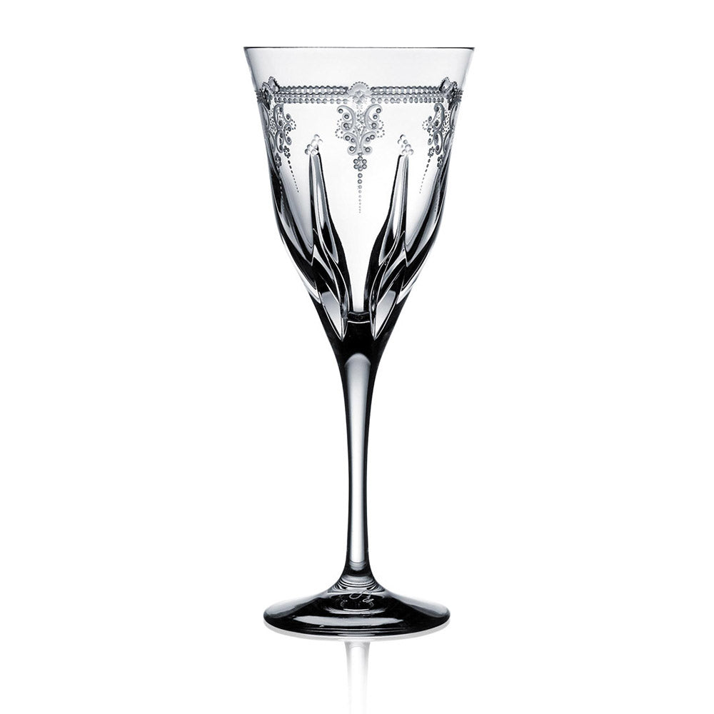 Lisbon Clear Water Glass by Varga Crystal