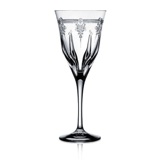 Lisbon Clear Water Glass by Varga Crystal