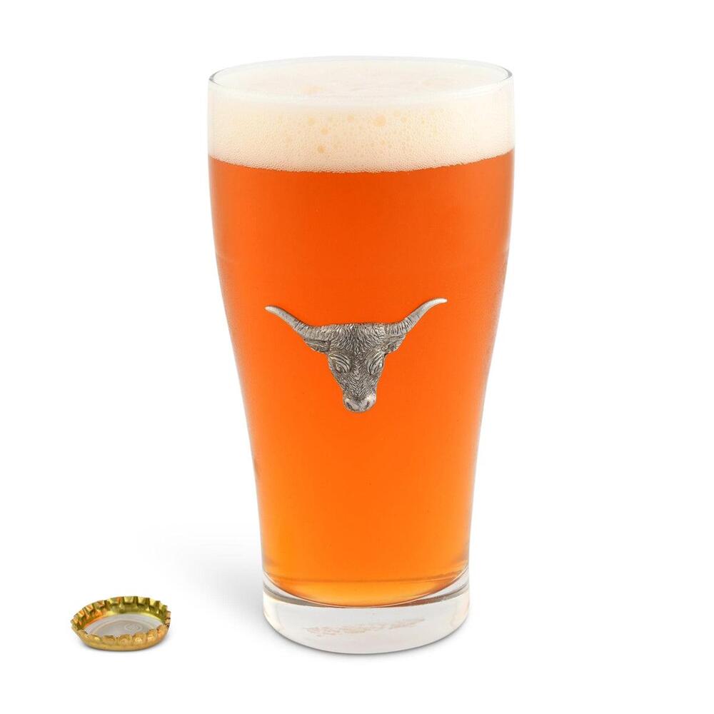 Long Horn Beer Glass by Vagabond House 3
