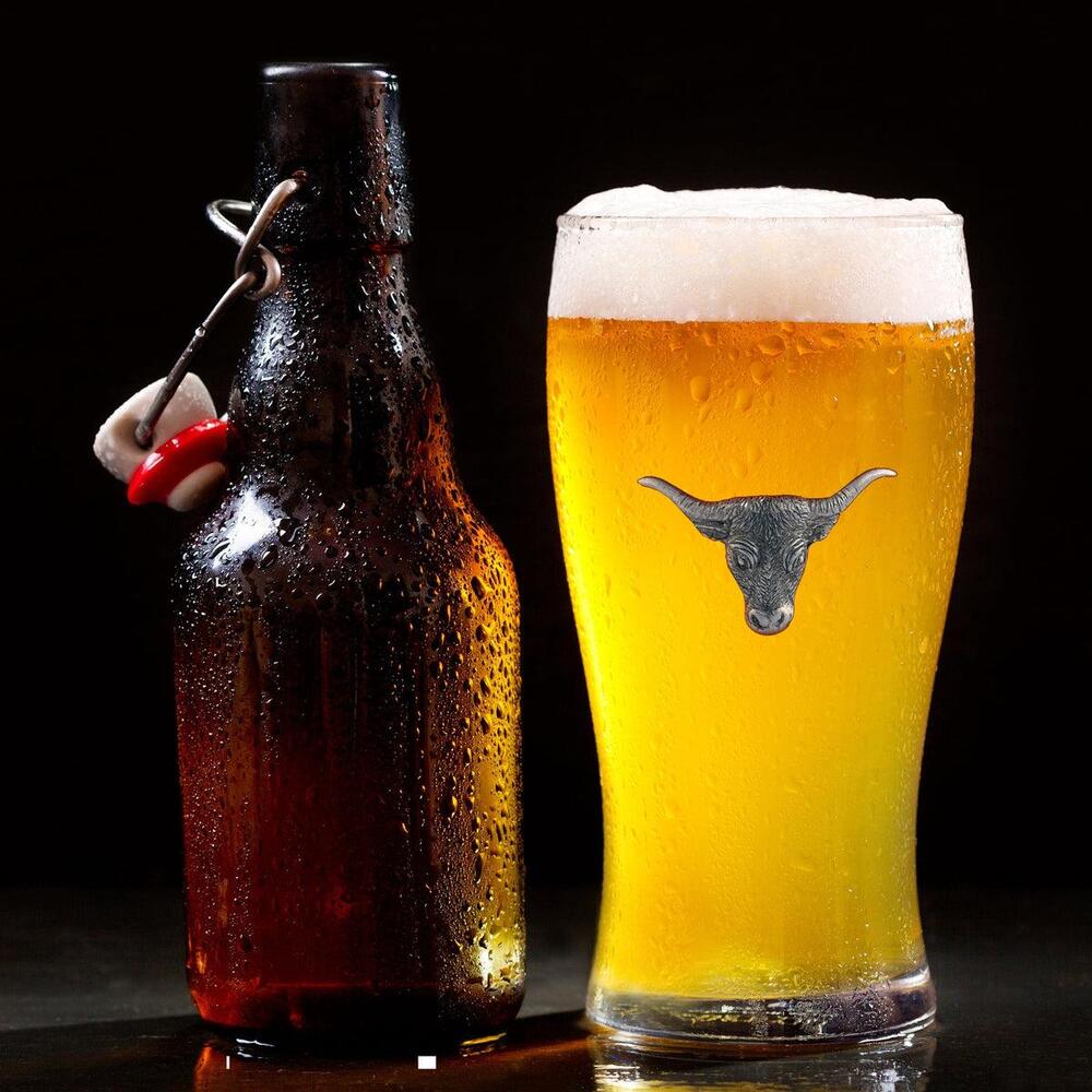 Long Horn Beer Glass by Vagabond House 4