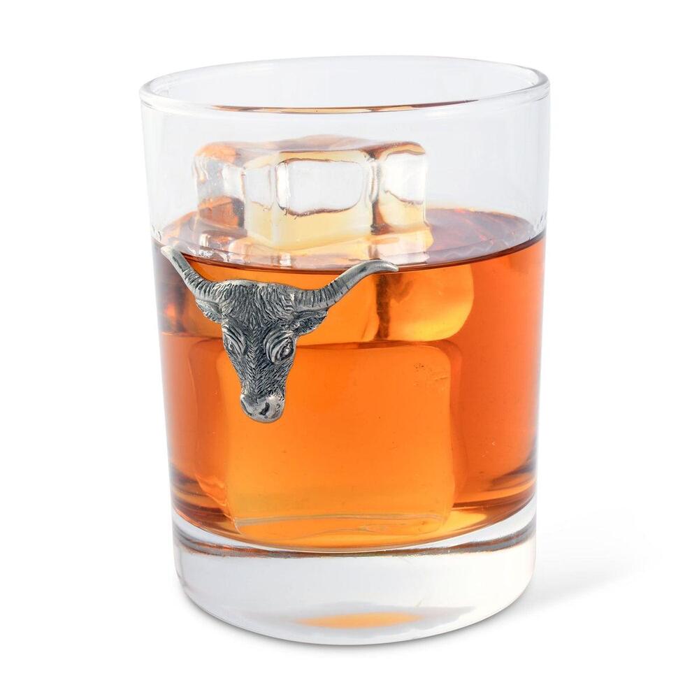 Long Horn Double Old Fashion Bar Glass by Vagabond House 1