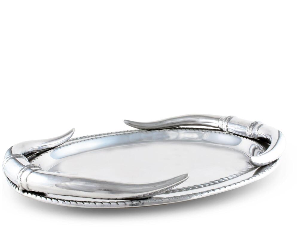 Longhorn Oval Platter by Arthur Court Designs 2