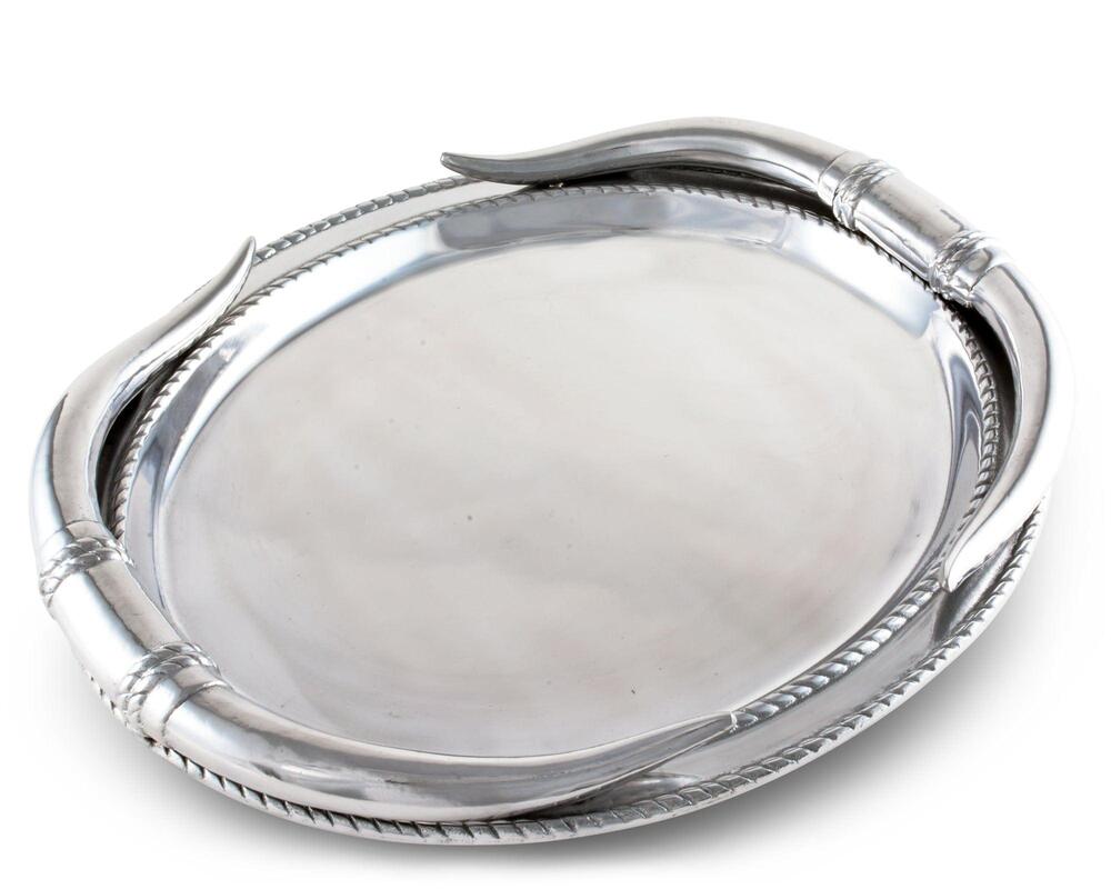 Longhorn Oval Platter by Arthur Court Designs 4