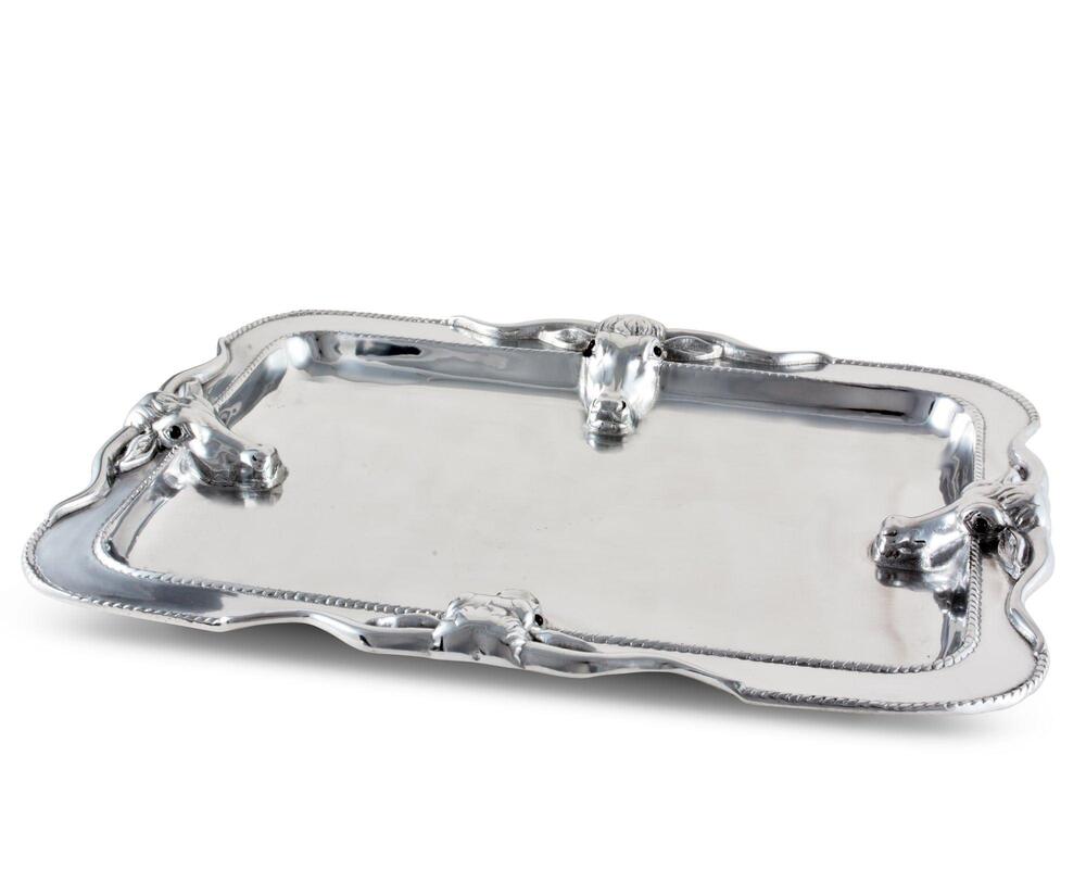 Longhorn Platter Large by Arthur Court Designs 2