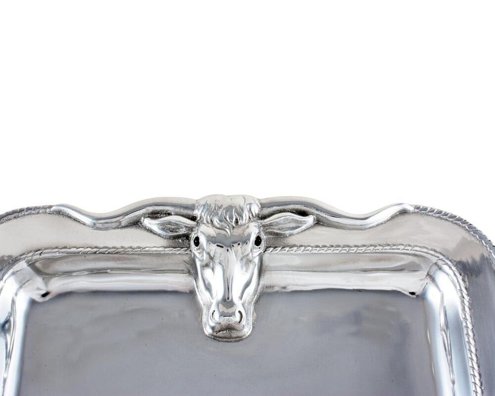 Longhorn Platter Large by Arthur Court Designs 3