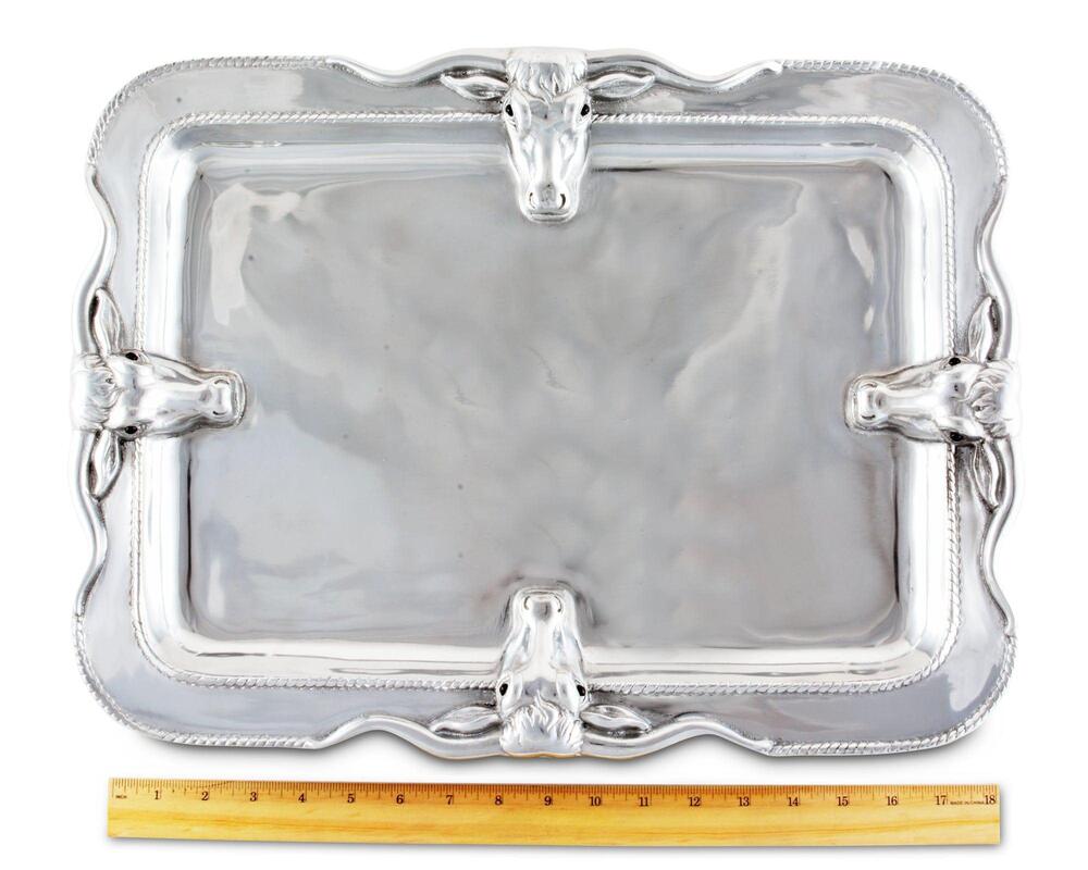 Longhorn Platter Large by Arthur Court Designs 4