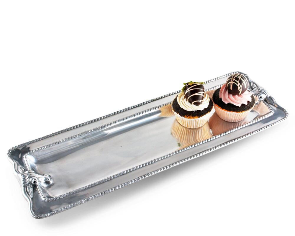 Longhorn with Braid Oblong Tray by Arthur Court Designs 5