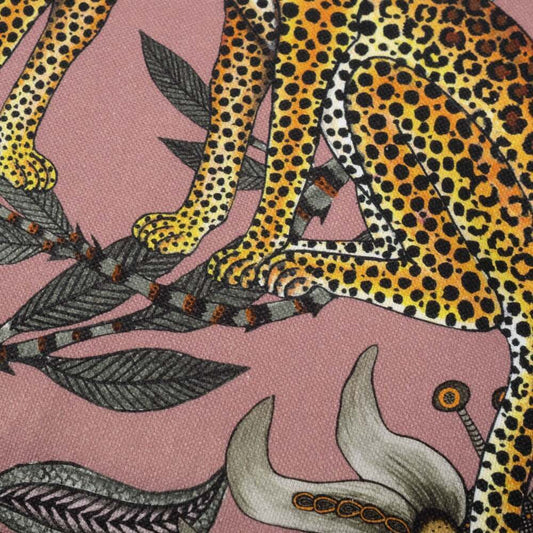 Lovebird Leopards Pillow Cotton by Ngala Trading Company Additional Image - 1