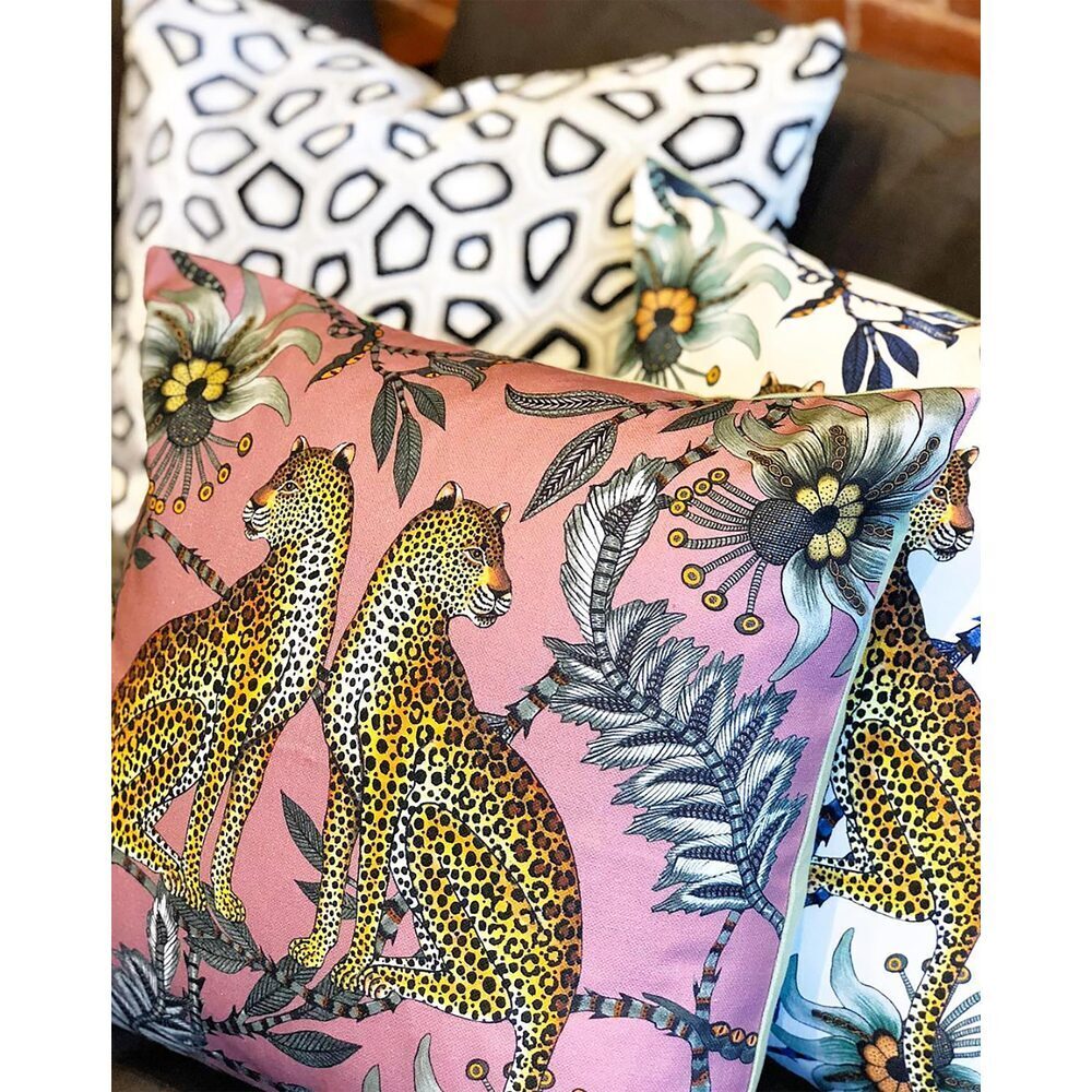 Lovebird Leopards Pillow Cotton by Ngala Trading Company Additional Image - 5