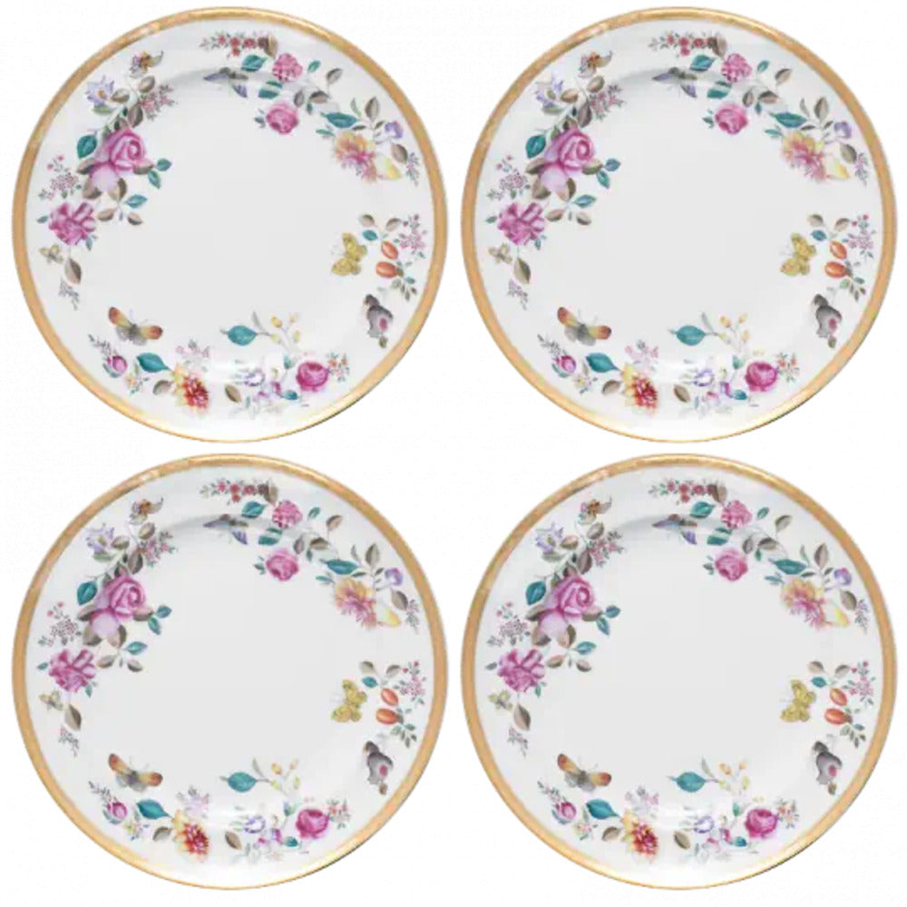 Lowestoft Garden Dessert Set of 4 by Mottahedeh