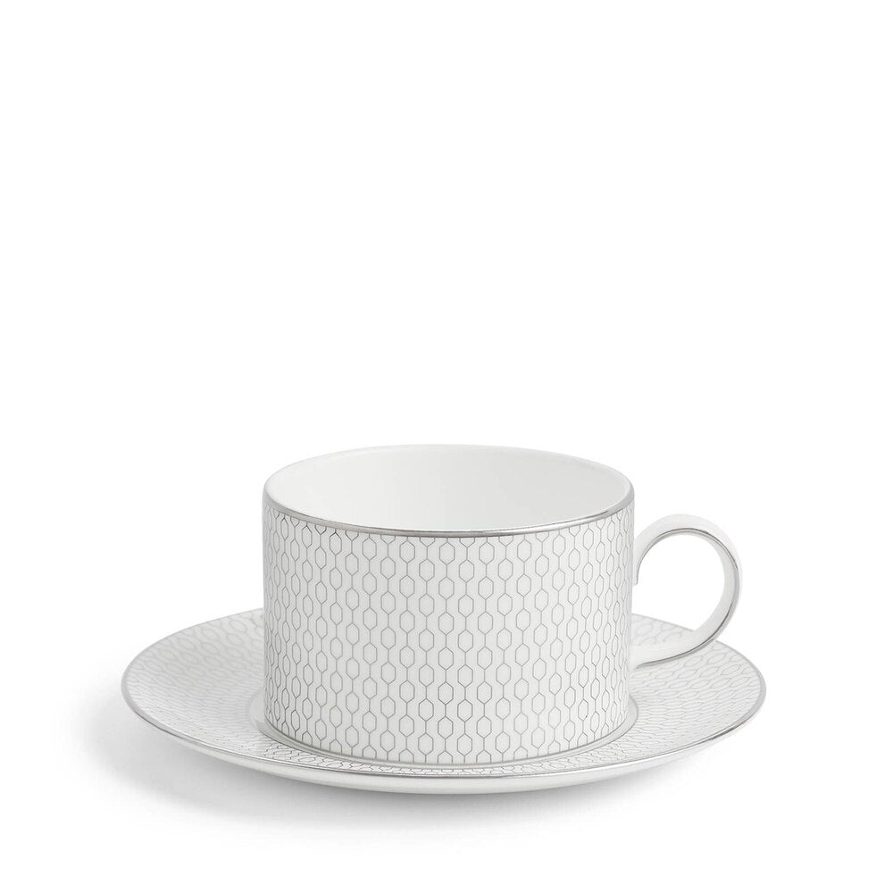 Luxurious Gio Teacup And Saucer by Wedgwood Additional Image - 4