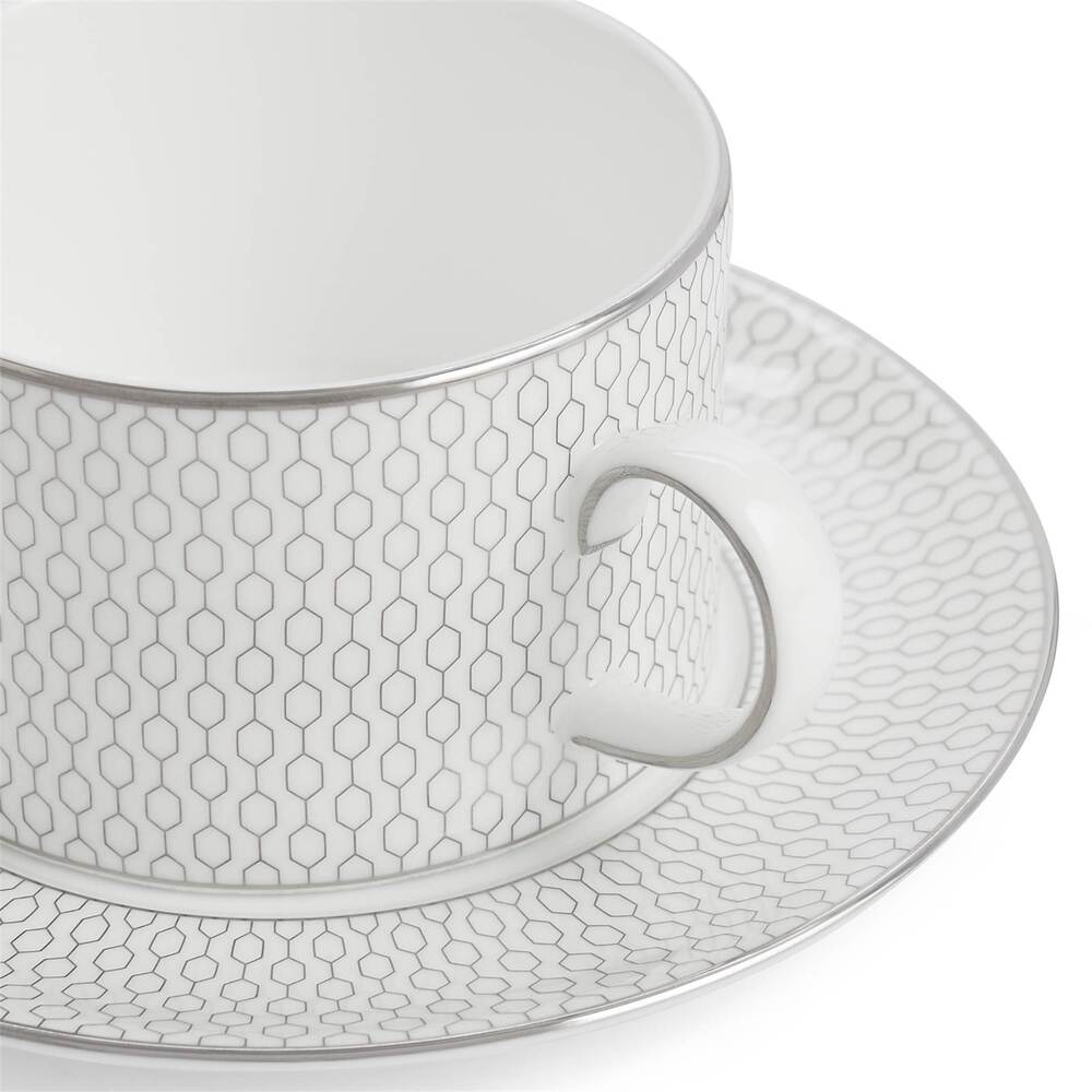 Luxurious Gio Teacup And Saucer by Wedgwood Additional Image - 5