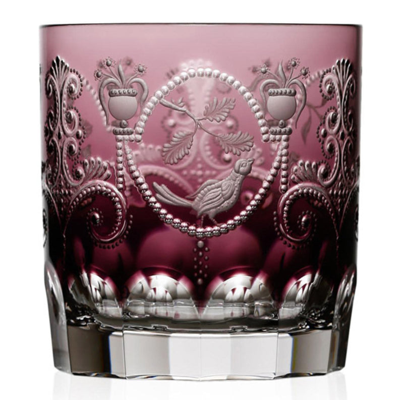 Madeira Amethyst Double Old Fashioned Glass by Varga Crystal