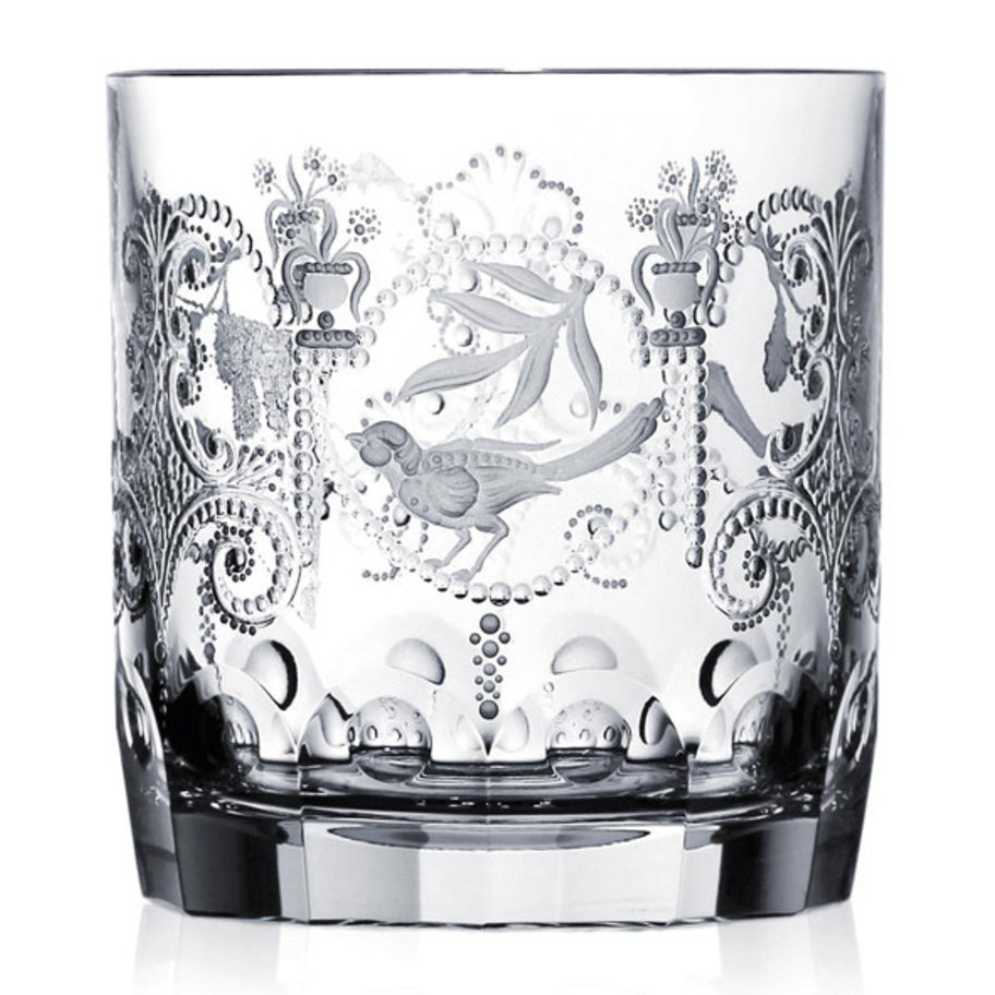 Madeira Clear Double Old Fashioned Glass by Varga Crystal