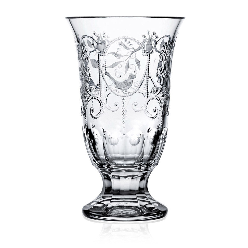 Madeira Clear Footed Vase 10 by Varga Crystal