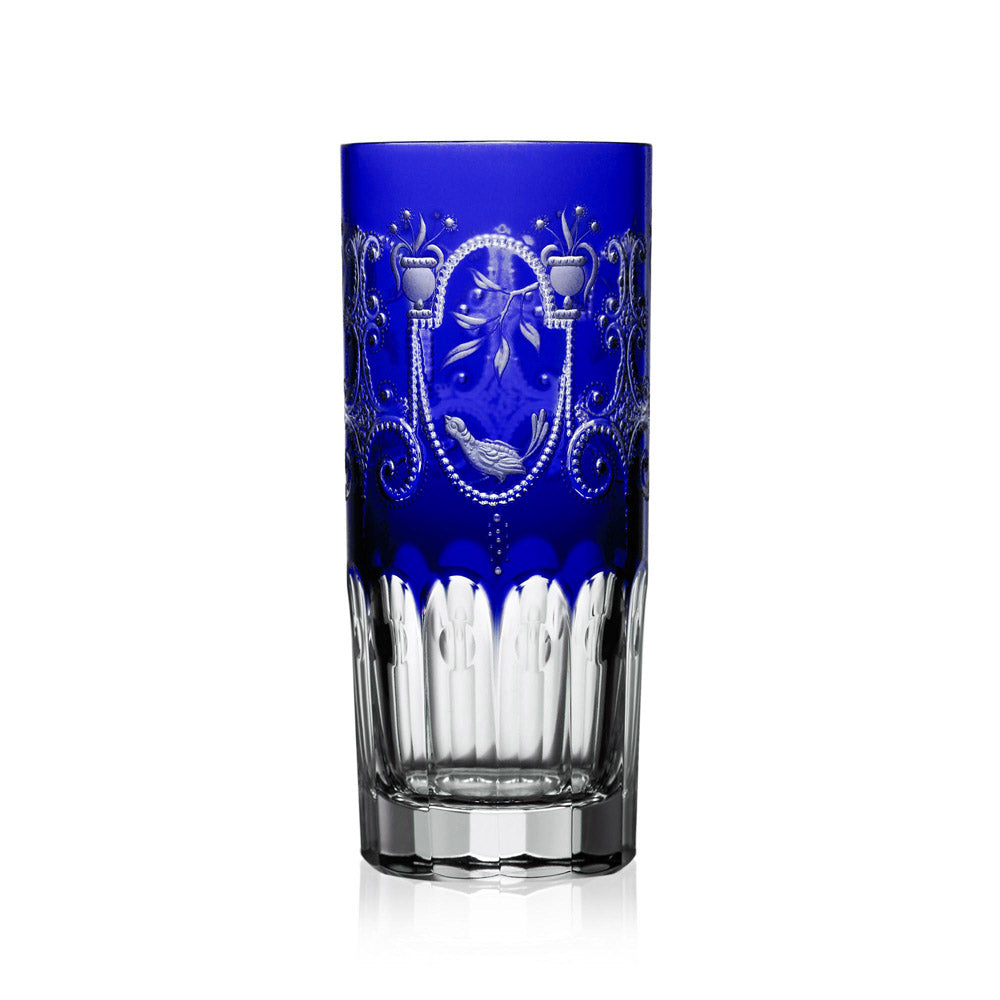 Madeira Cobalt Highball by Varga Crystal
