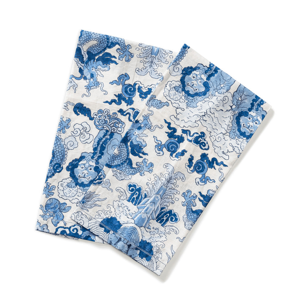 Magic Mountain Guest Towels set of 2 Porcelain Blue