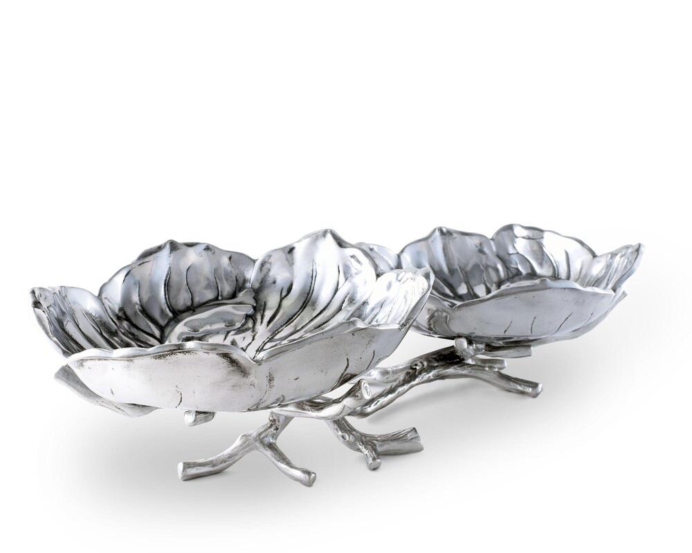 Magnolia 2-Bowl Bowl by Arthur Court Designs 4