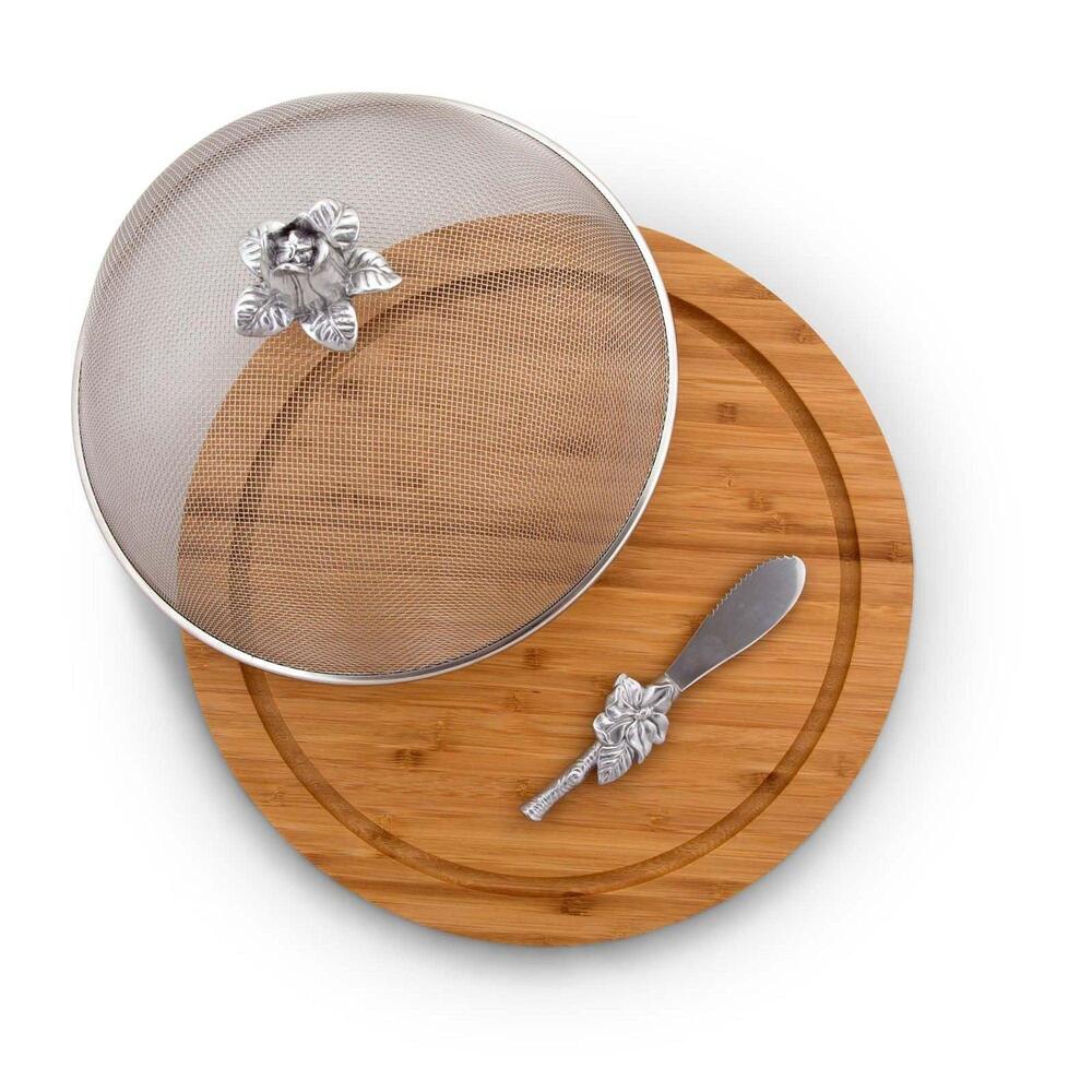 Magnolia 3 Piece Picnic Cheese Board / Spreader by Arthur Court Designs 1