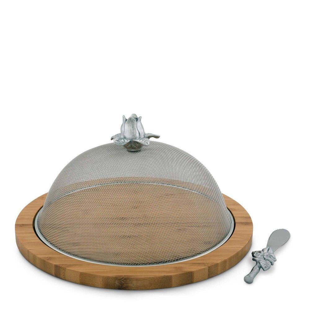 Magnolia 3 Piece Picnic Cheese Board / Spreader by Arthur Court Designs 2