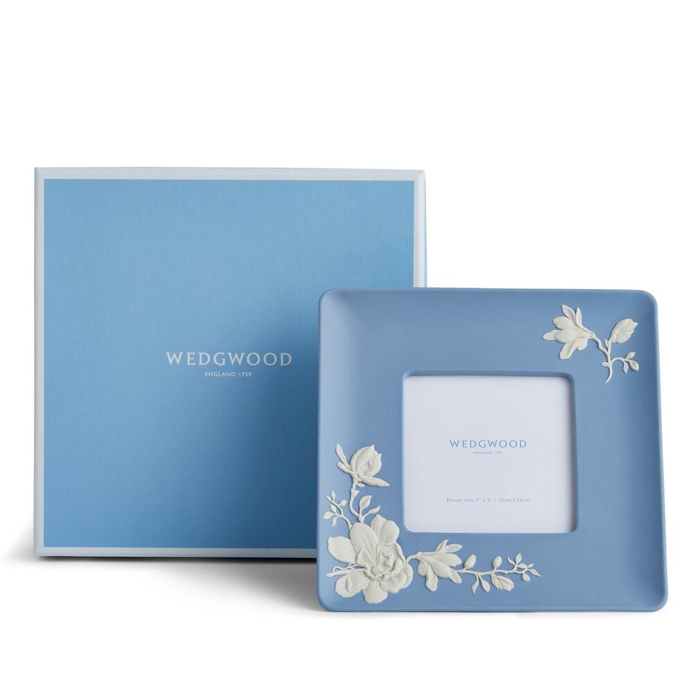Magnolia Blossom Jasper Photo Frame (Photo: 4X4 Inch) by Wedgwood Additional Image - 2
