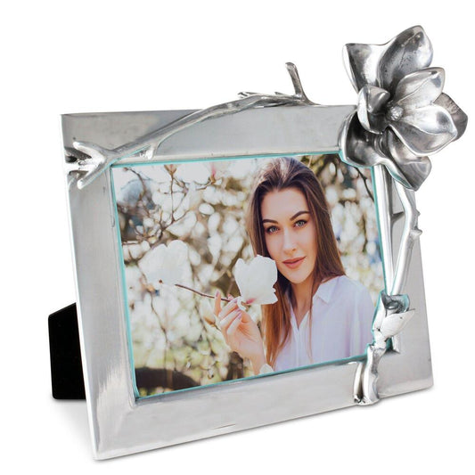 Magnolia Blossom Picture Frame - 4" x 6" by Arthur Court Designs
