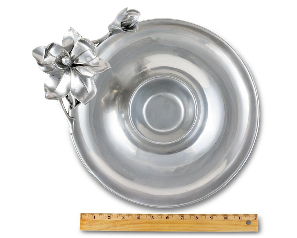 Magnolia Chip and Dip Tray by Arthur Court Designs 4