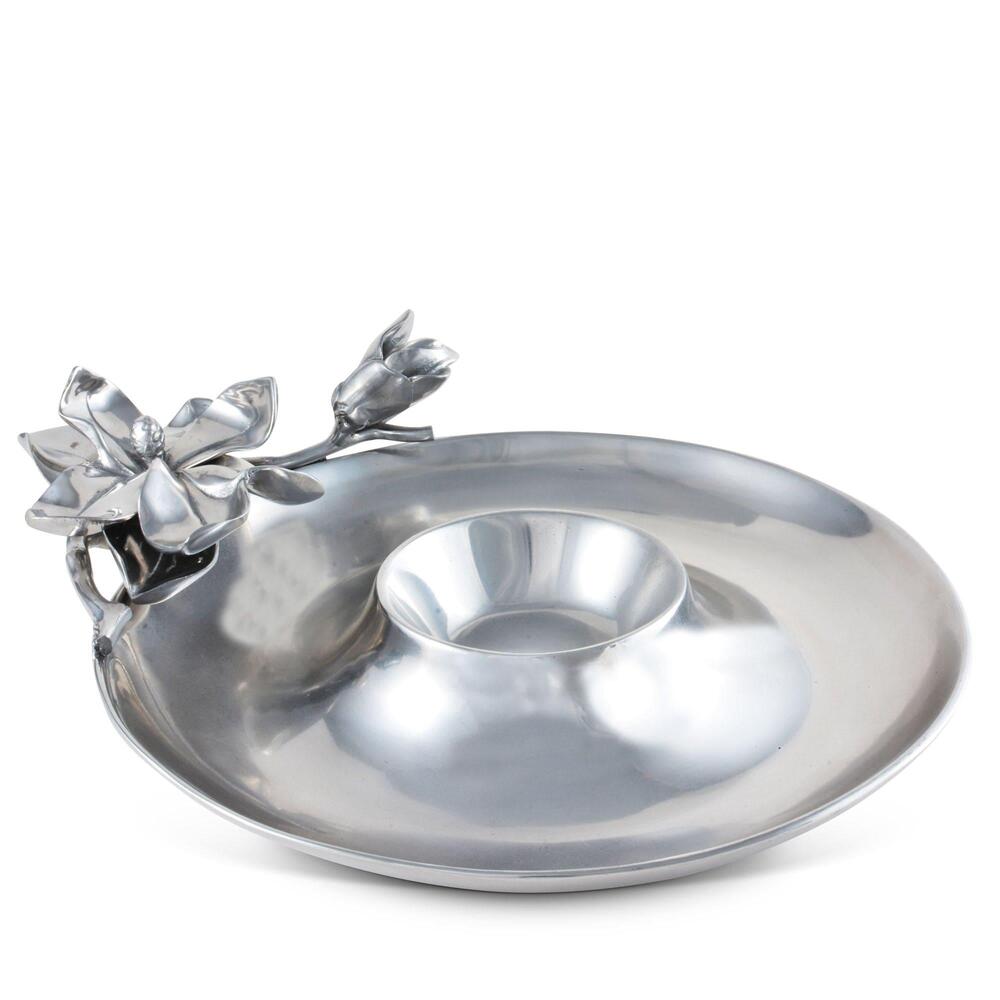 Magnolia Chip and Dip Tray by Arthur Court Designs