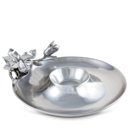Magnolia Chip and Dip Tray by Arthur Court Designs