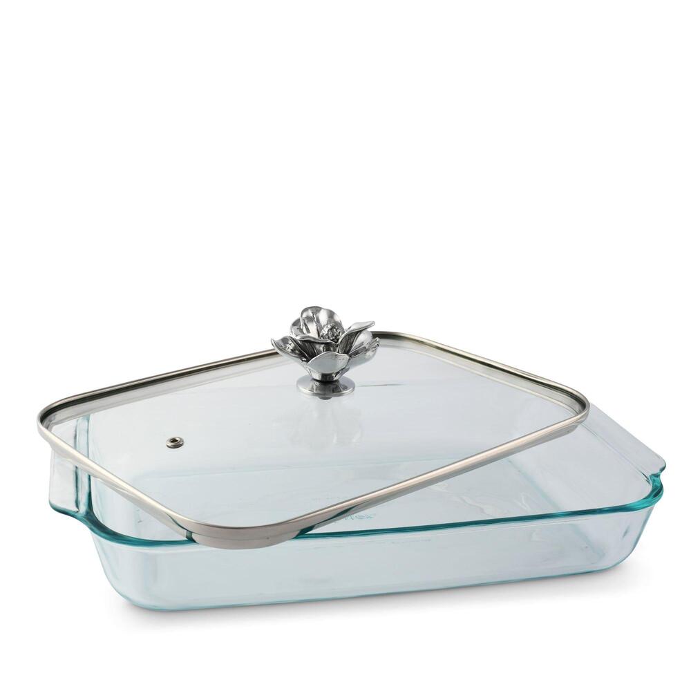 Magnolia Lid with Pyrex 3 Quart Baking Dish by Arthur Court Designs 1