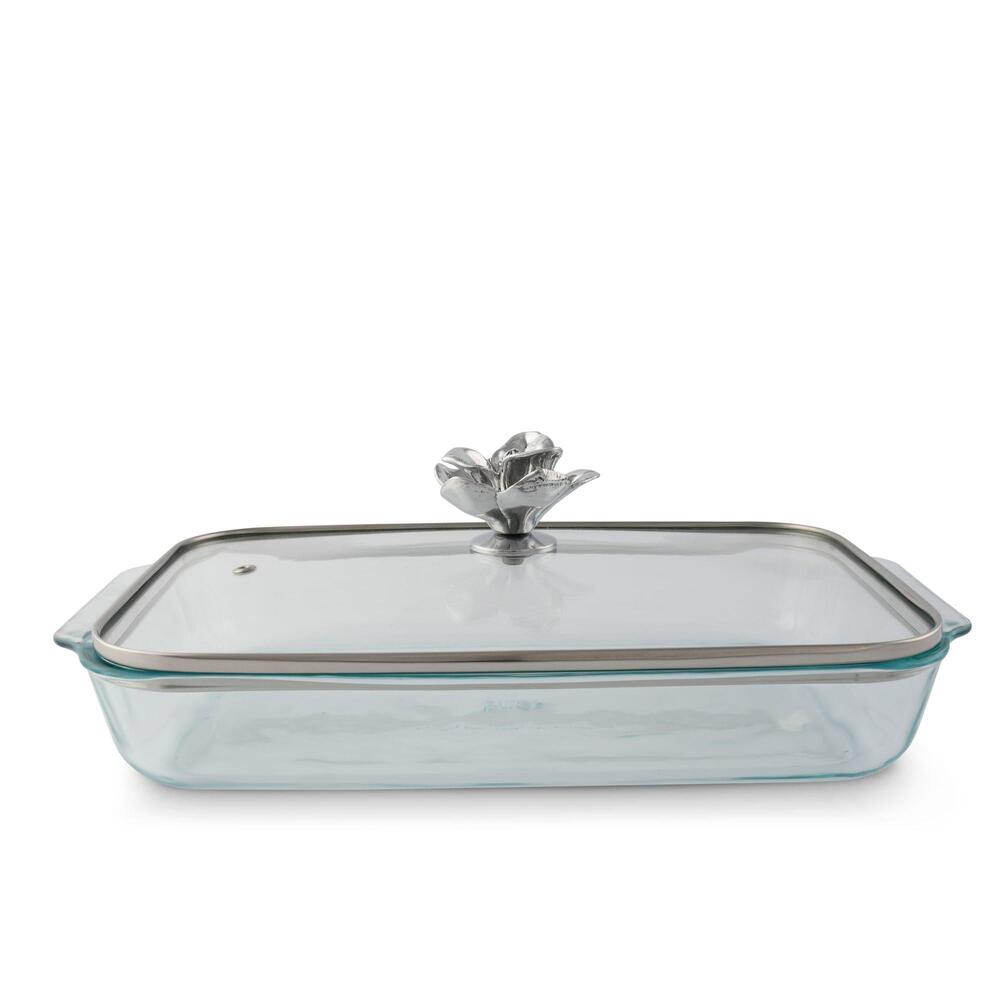 Magnolia Lid with Pyrex 3 Quart Baking Dish by Arthur Court Designs 2