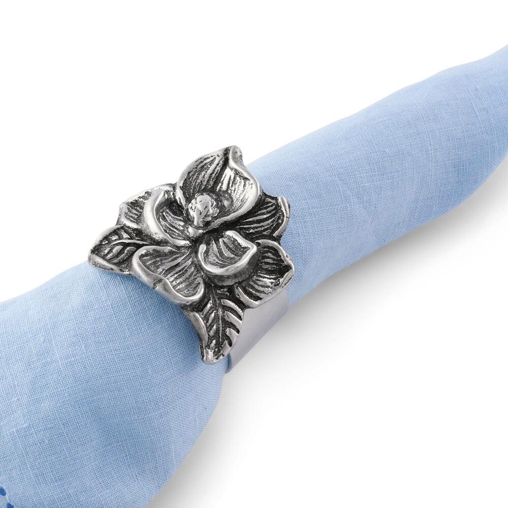 Magnolia Napkin Rings - Set of 4 by Arthur Court Designs 2
