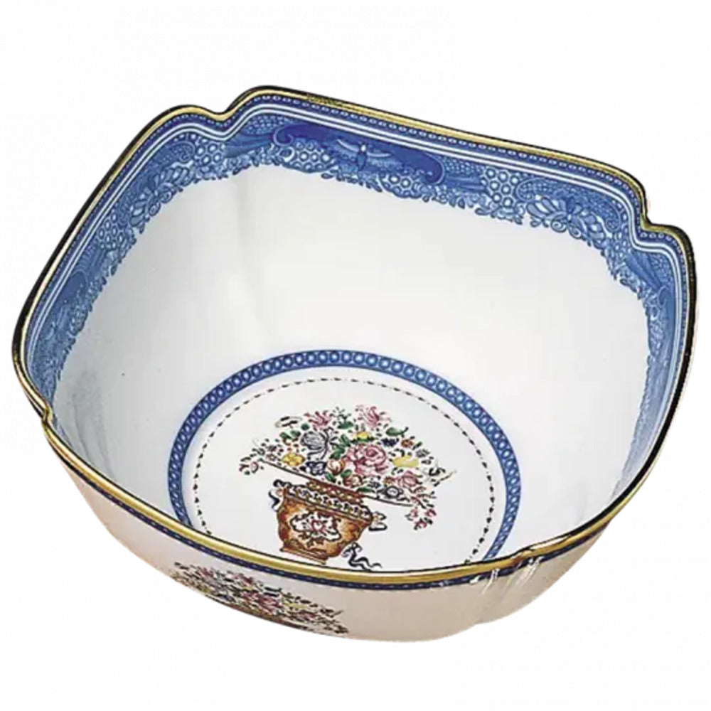 Mandarin Bouquet Square Bowl by Mottahedeh