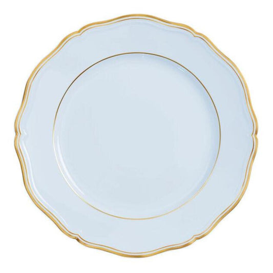 Mazurka Gold with Blue Grey Background Buffet Plate by Raynaud