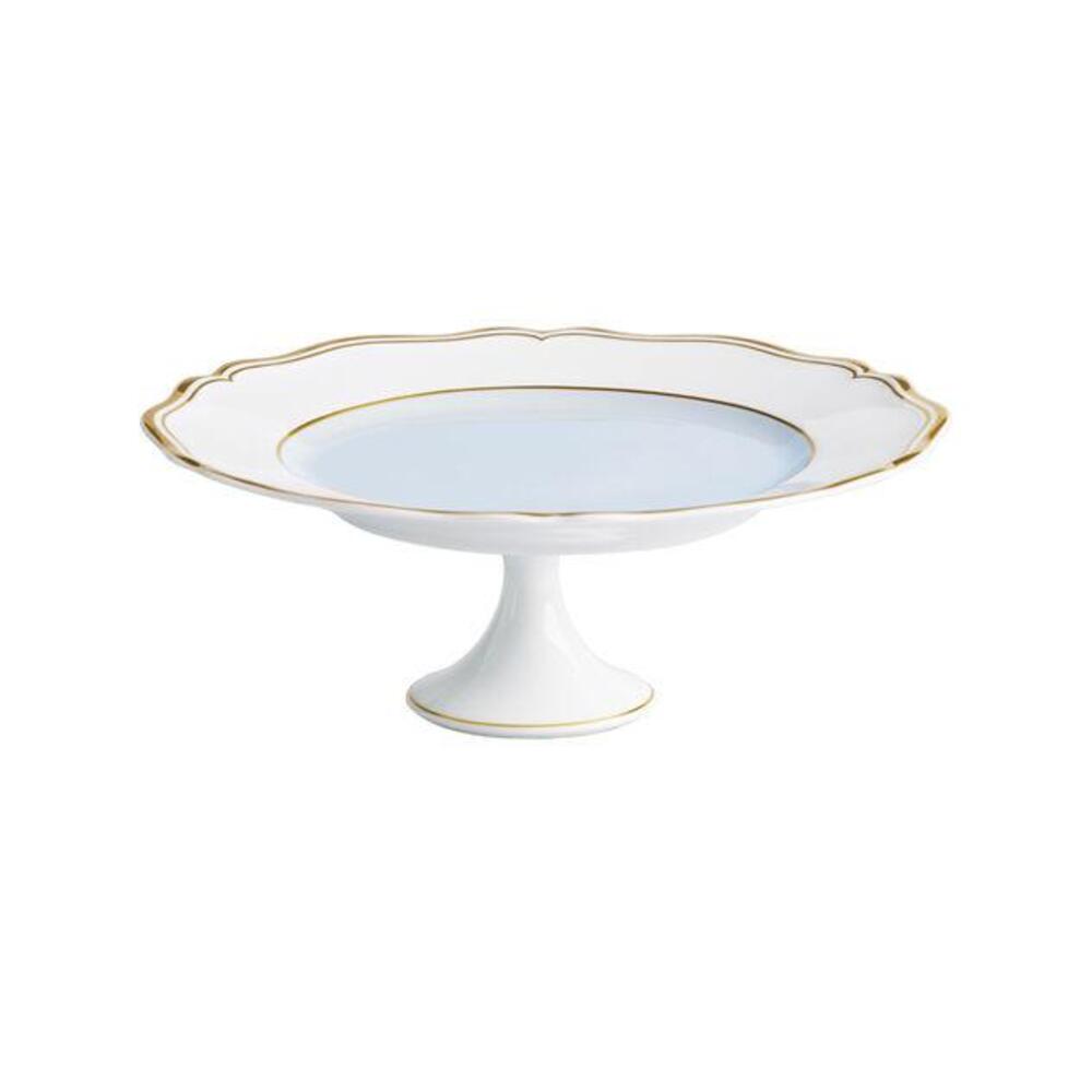 Mazurka Gold with Blue Grey Background Petit Fours Stand - 0865-01-515022 by Raynaud