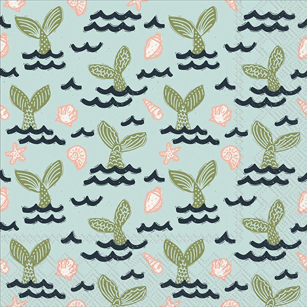 Mermaid Tail Cocktail Napkin By Boston International by Mariposa