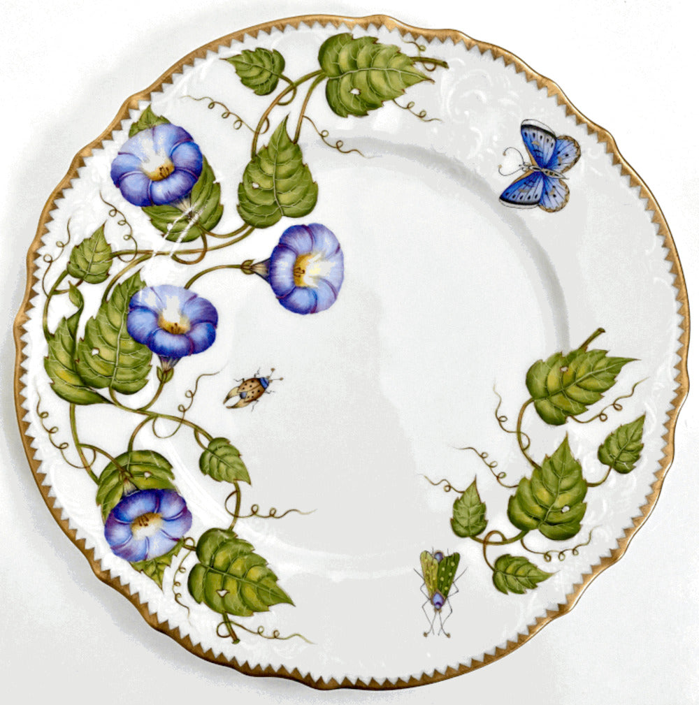MG1 - Morning Glory Dinner Plate by Anna Weatherley