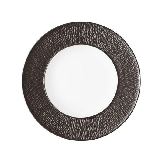 Mineral Irise Black Dessert Plate by Raynaud