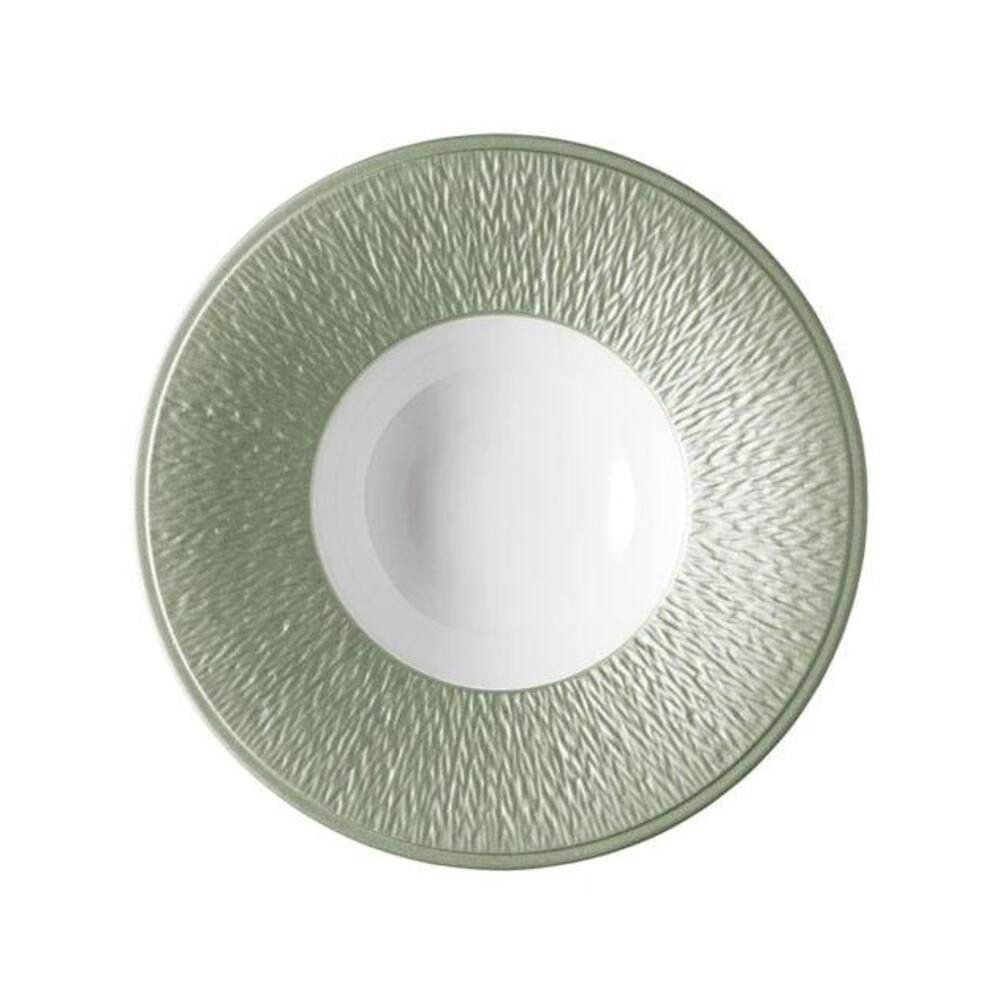 Mineral Irise Celadon Soup Plate by Raynaud