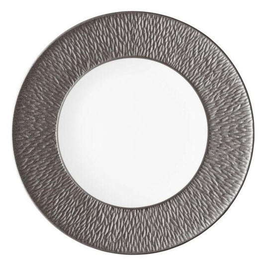Mineral Irise Dark Grey Buffet Plate by Raynaud