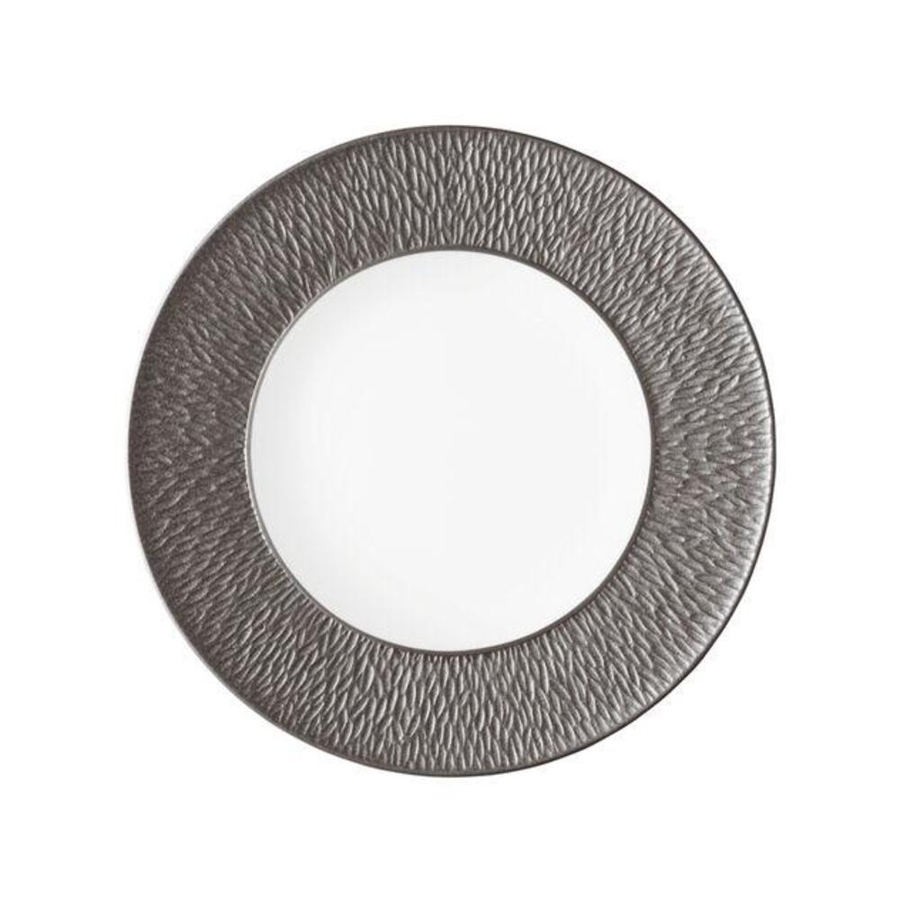 Mineral Irise Dark Grey Plate Flat by Raynaud
