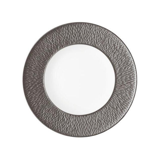 Mineral Irise Dark Grey Plate Flat by Raynaud