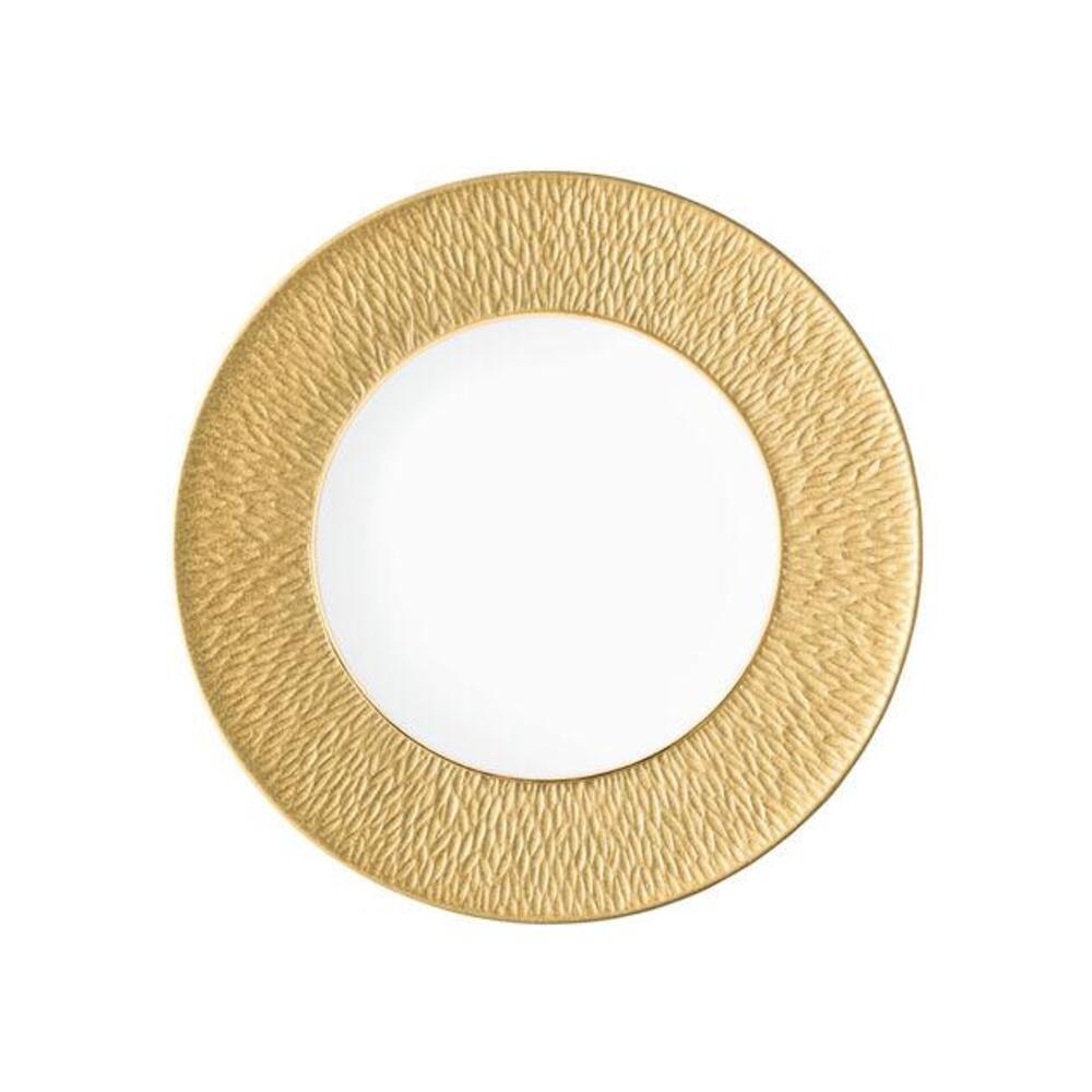 Mineral Irise Gold Gold Gold Yellow Plate Flat by Raynaud