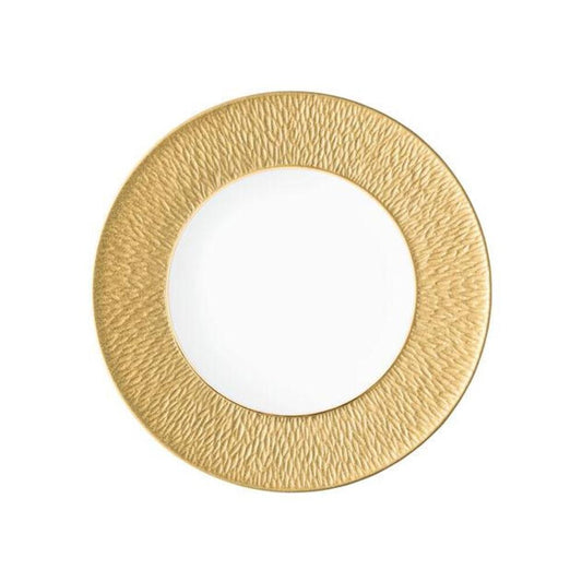 Mineral Irise Gold Gold Gold Yellow Plate Flat by Raynaud